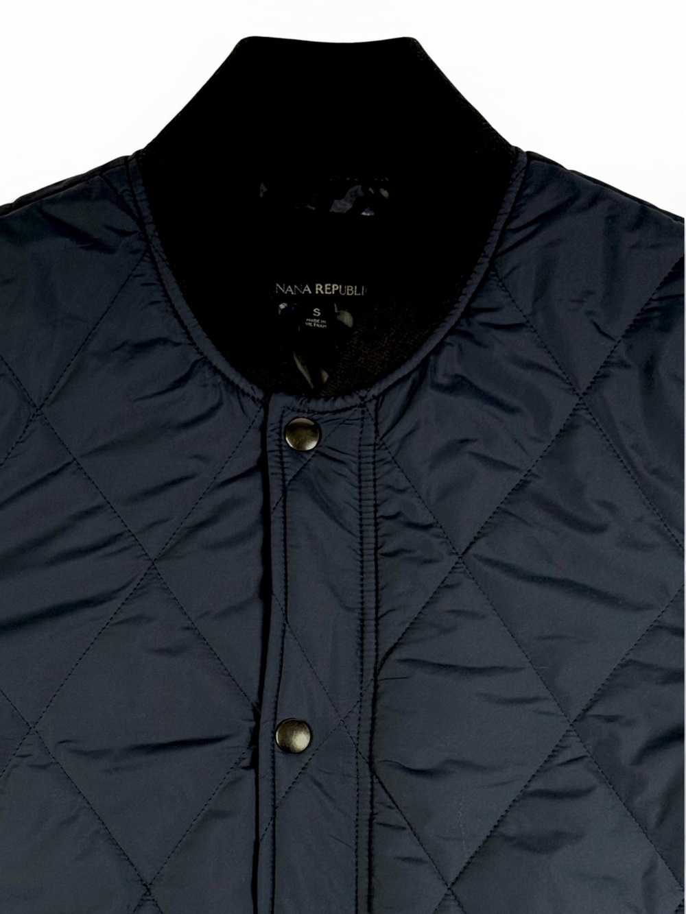 Banana Republic Navy Quilted Water Resistant Jacket Men’s Small NWOT